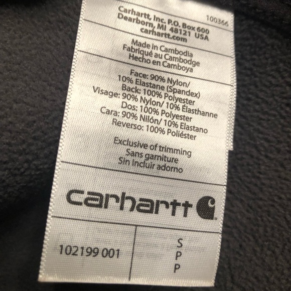 Carhartt Men's Black Jacket. Waterproof - Picture 6 of 16
